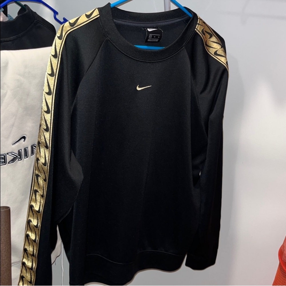 Nike Black Sweater with Gold Accents